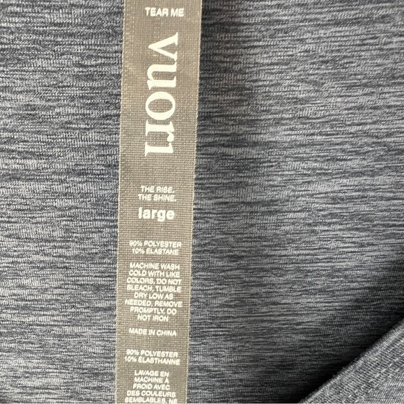 Vuori All Day Romper Jumpsuit Heather Blue - Picture 3 of 4